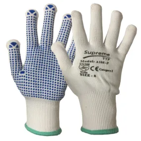 100 Pairs Picker Packer Polka Nylon Work Gloves