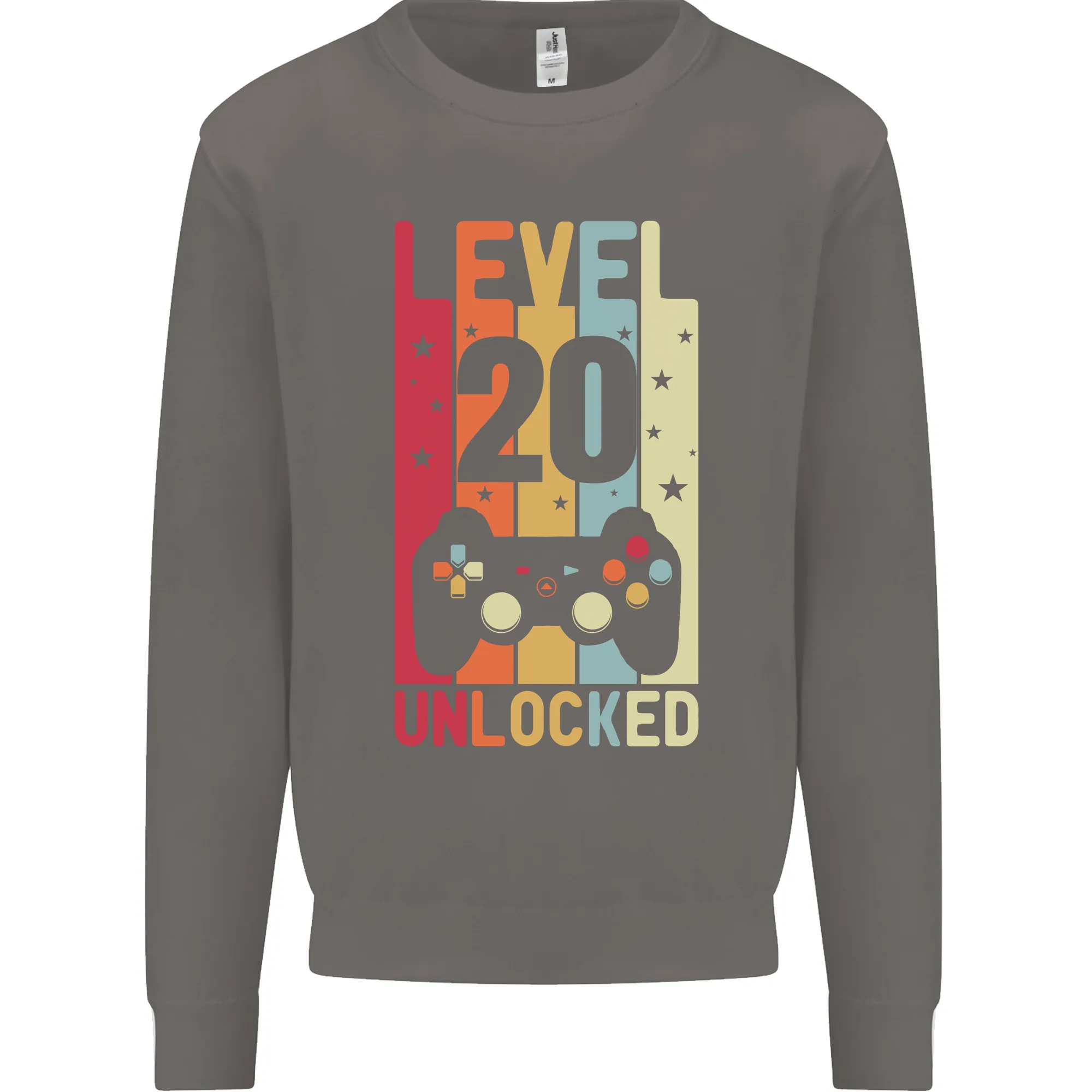 20th Birthday 20-Year-Old Level Up Gaming Men's Sweatshirt Jumper