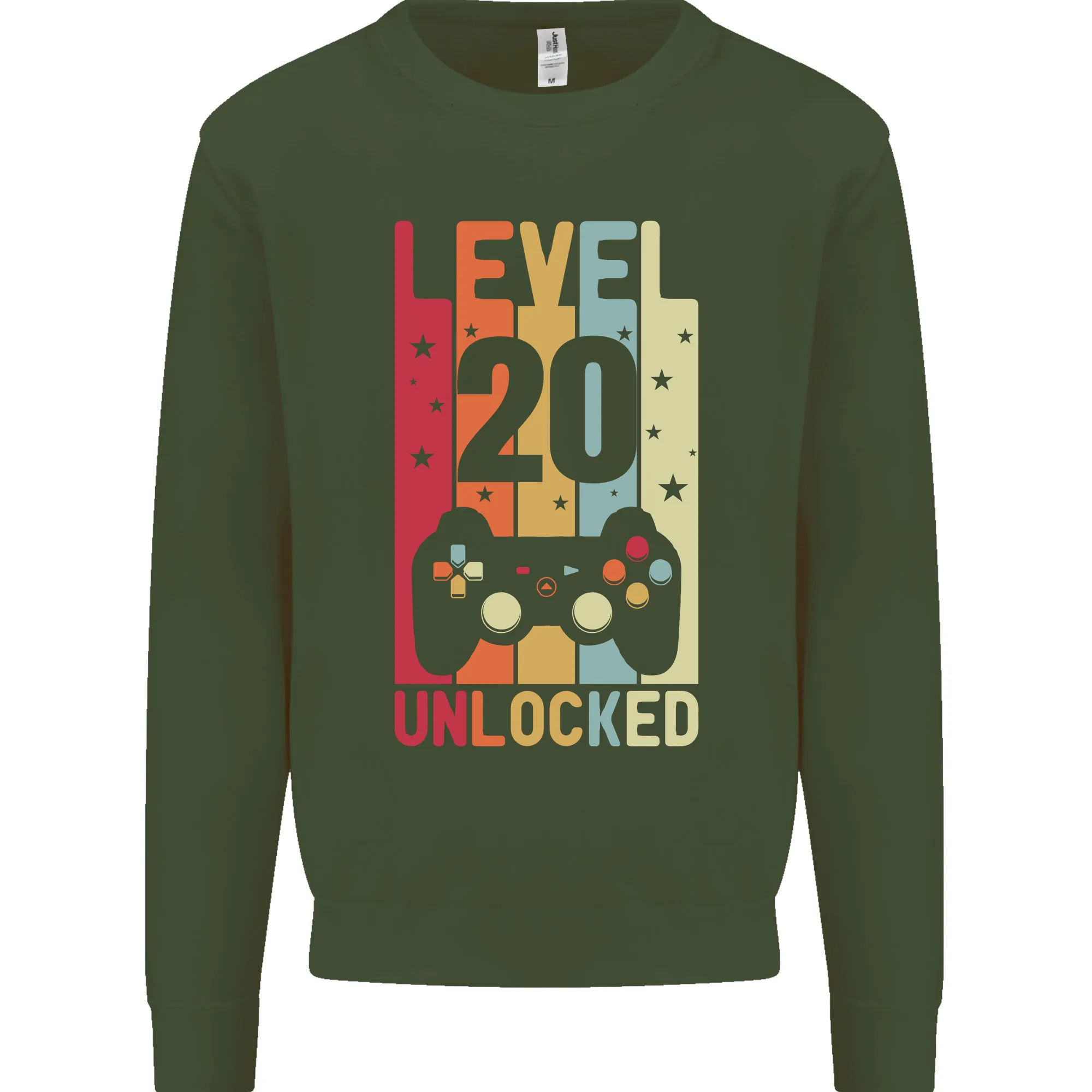 20th Birthday 20-Year-Old Level Up Gaming Men's Sweatshirt Jumper