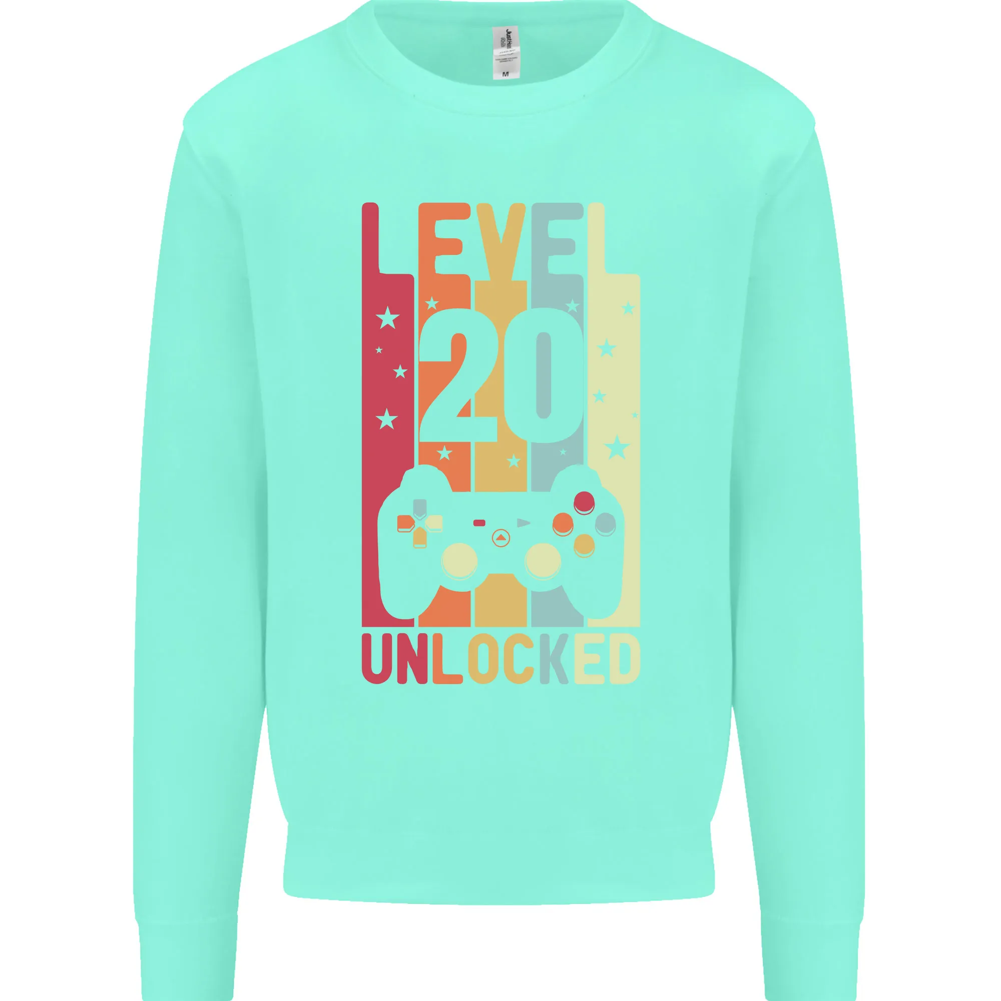 20th Birthday 20-Year-Old Level Up Gaming Men's Sweatshirt Jumper