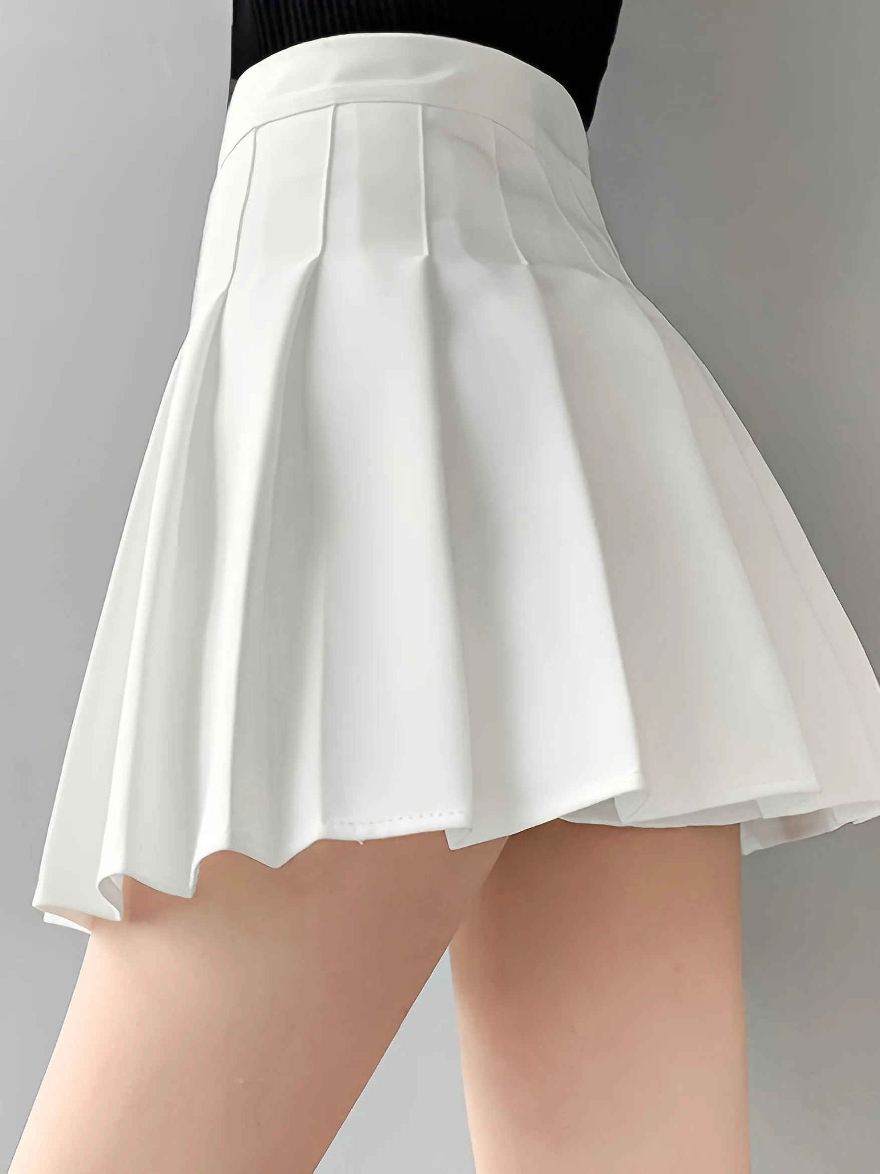 A Line Pleated Skirt