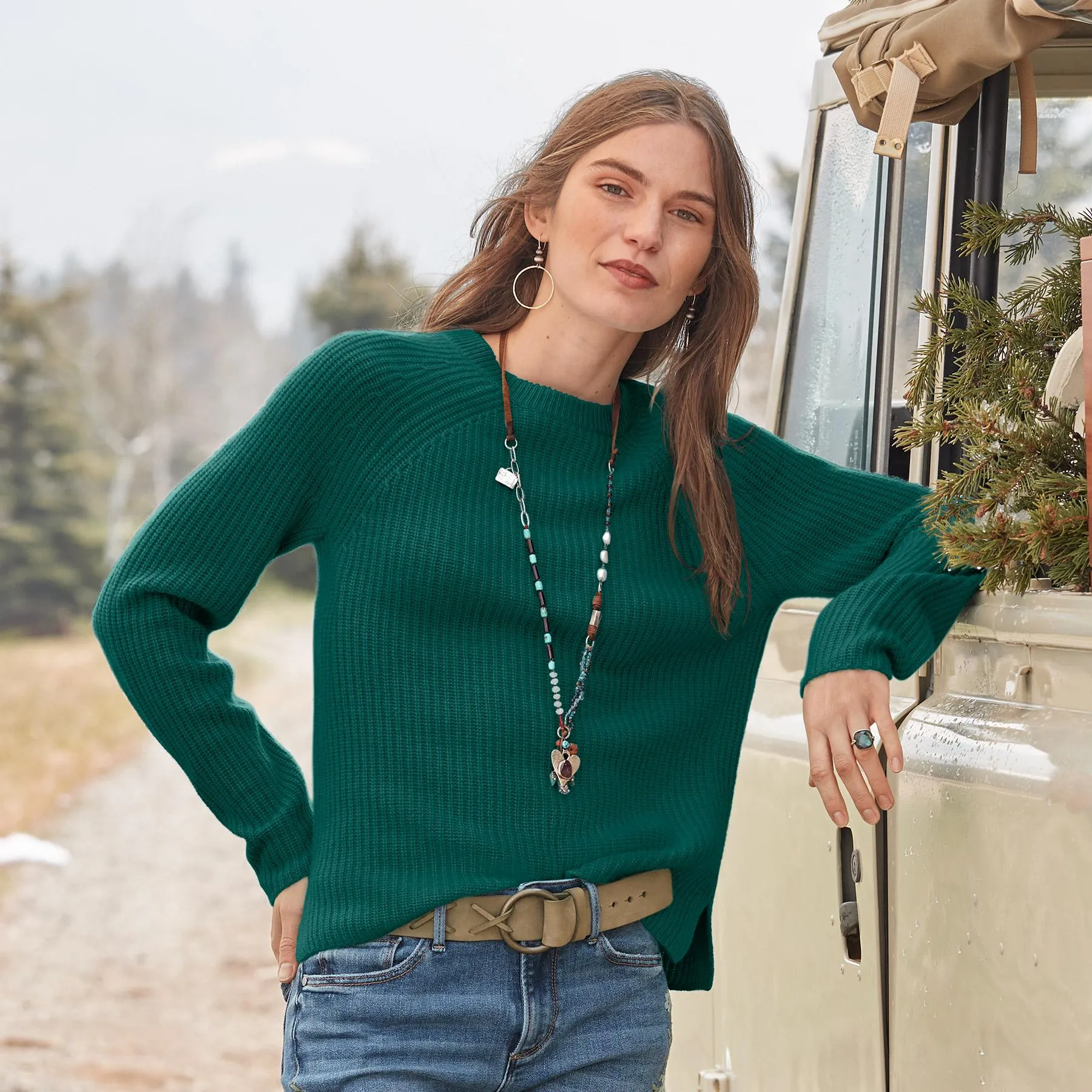 Acadia Cashmere Sweater, Petite