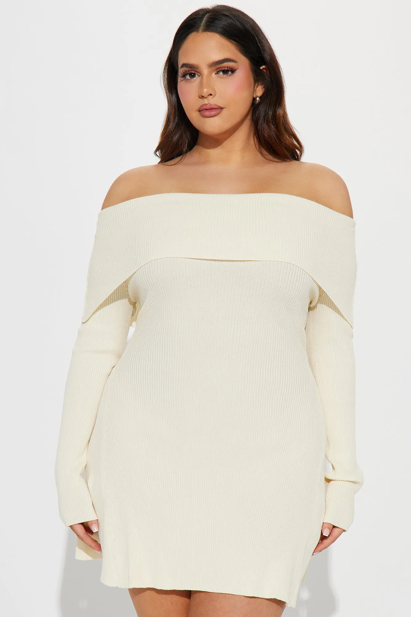 Amara Sweater Mini Dress - Ivory