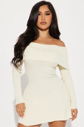 Amara Sweater Mini Dress - Ivory