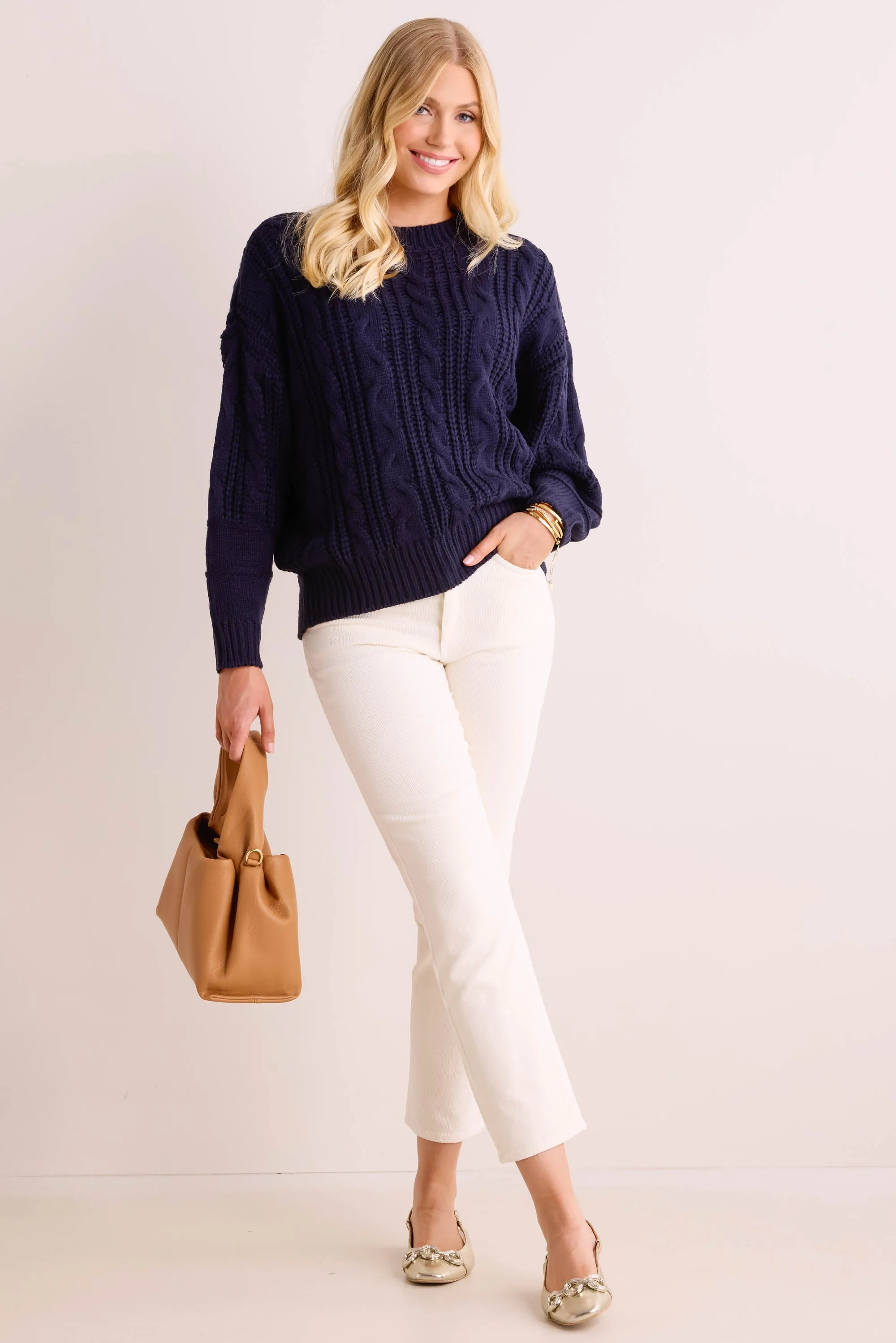 Amber Sweater- Navy