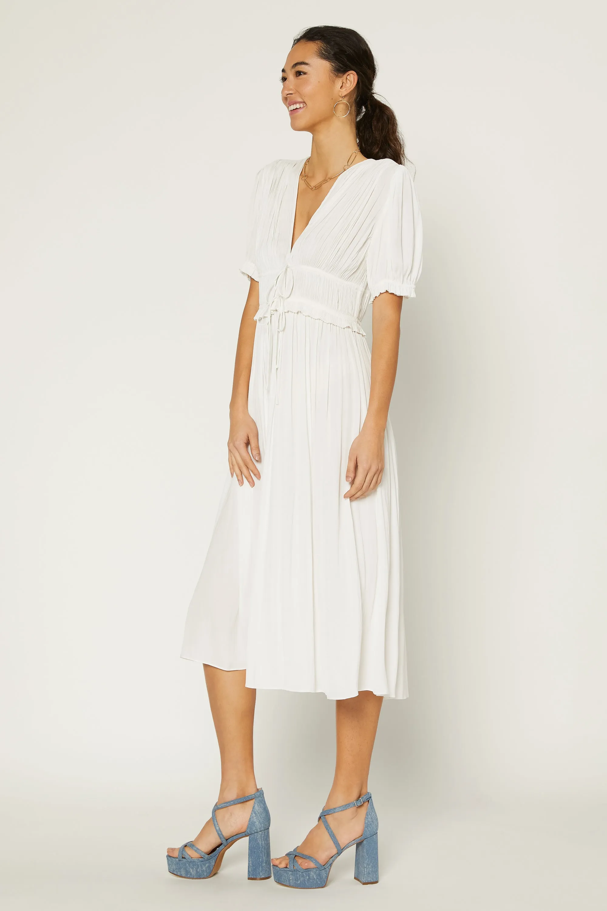 Amelia Pleated Maxi Dress