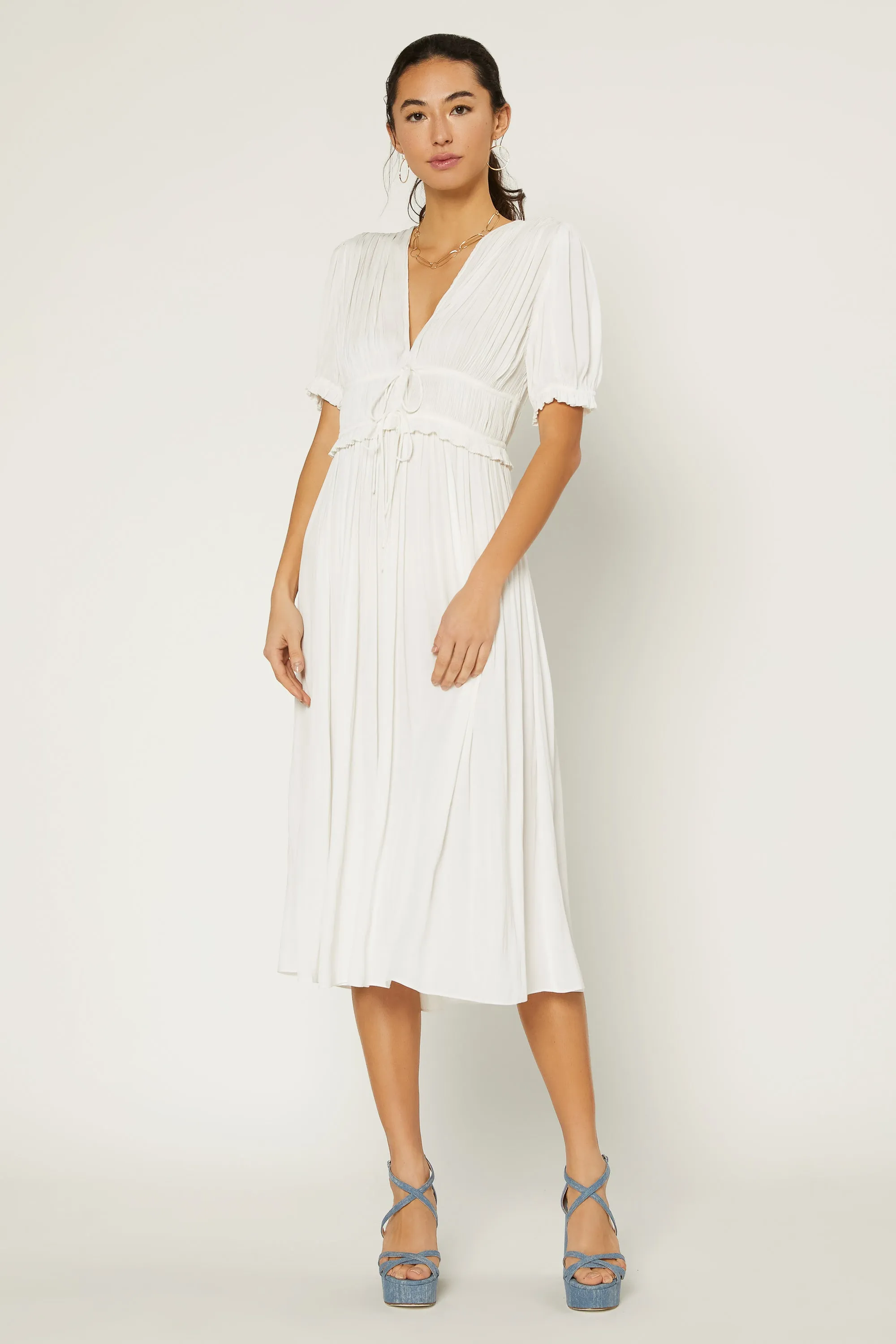 Amelia Pleated Maxi Dress