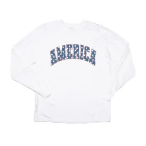 America (Stars) - Tee (Vintage White, Long Sleeve)