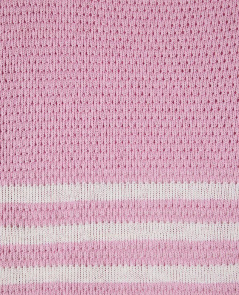 American Vintage Nyama Pink Stripe Cotton Knit