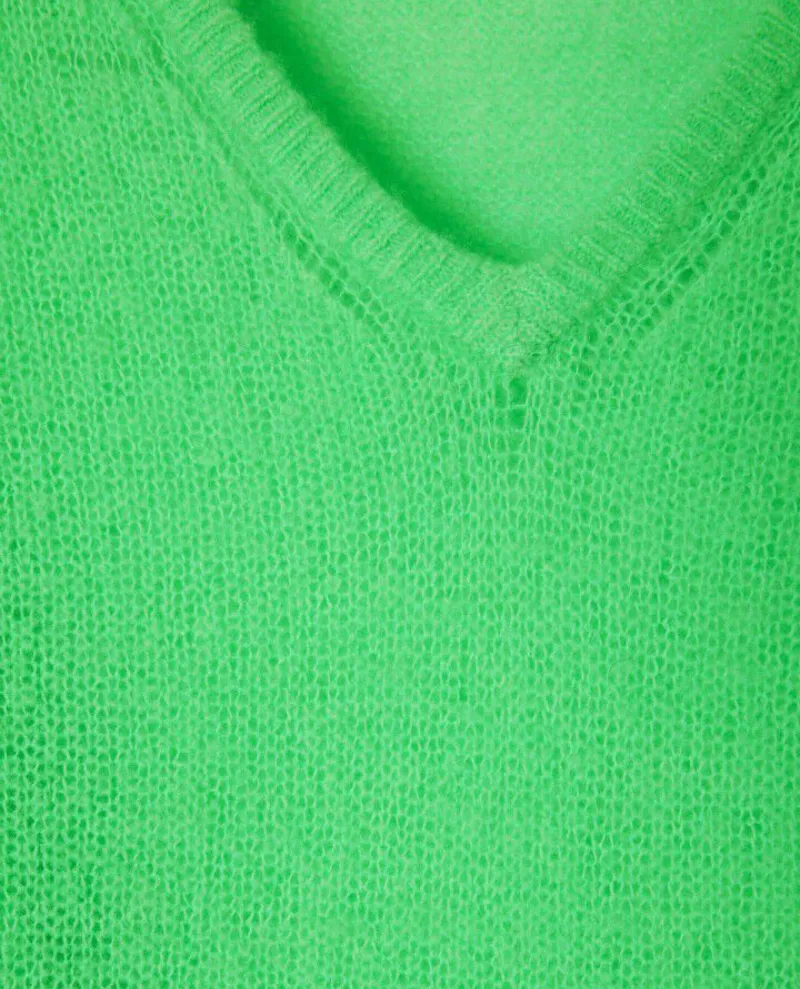 American Vintage Zakday Parrot Green Knit