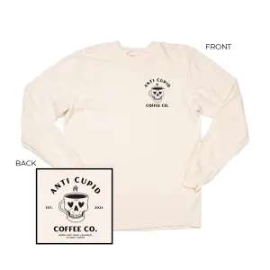 Anti Cupid Coffee Co. (Pocket & Back) - Tee (Vintage Natural, Long Sleeve)