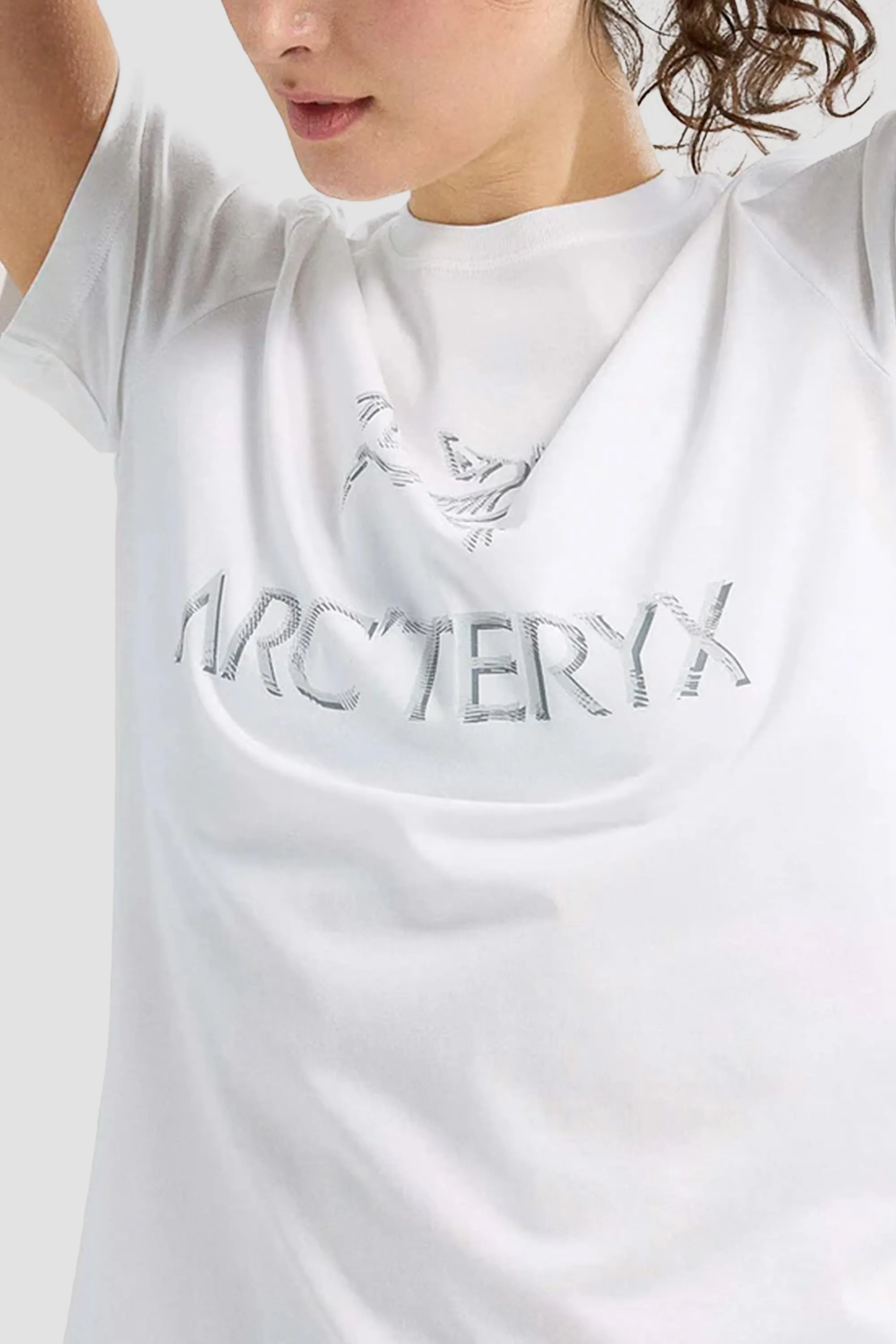 Arc'teryx Women's Arc'Word Cotton T-Shirt in White Light