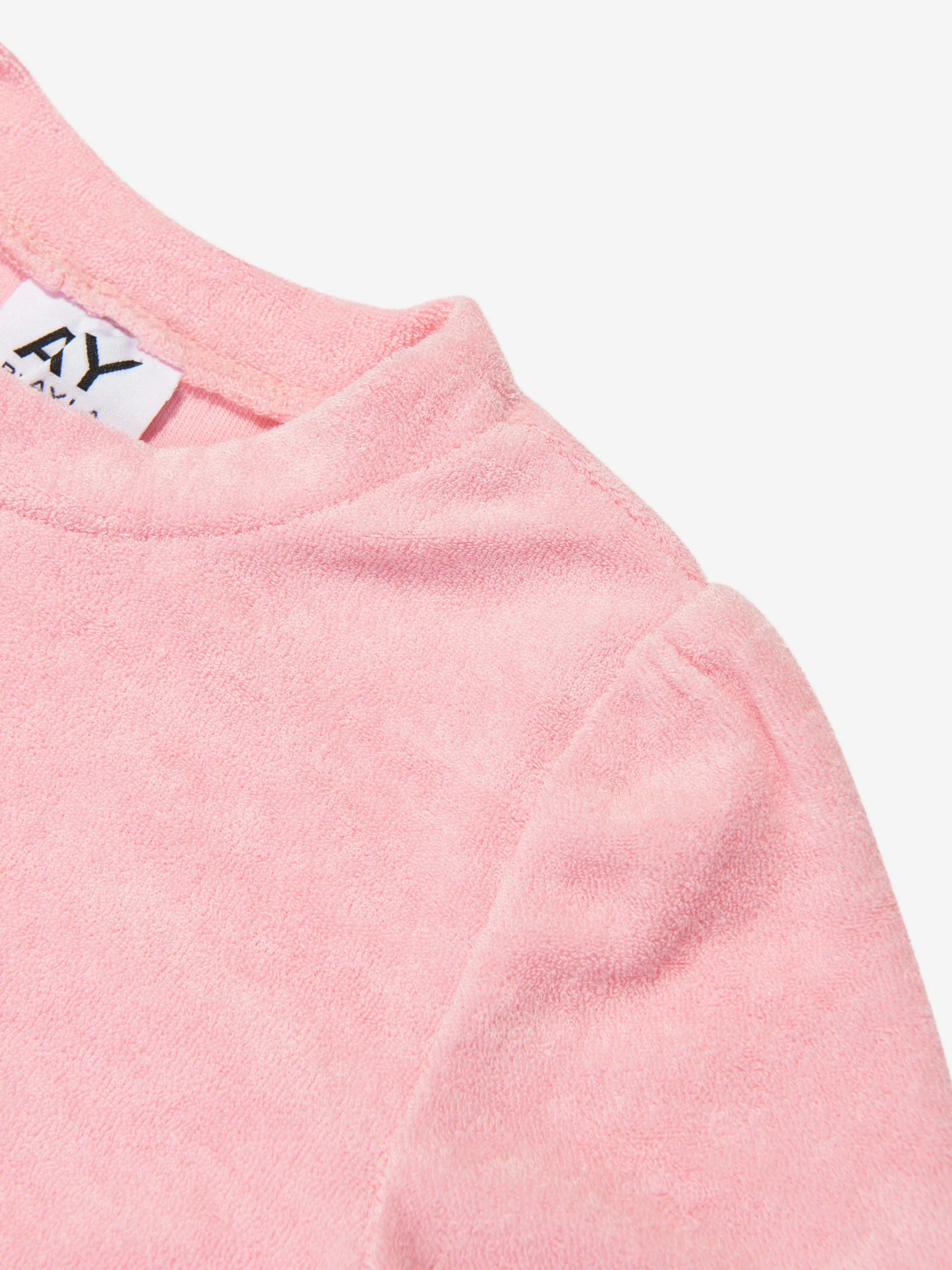 AY by AYLA Girls Towelling Mini Dress in Pink