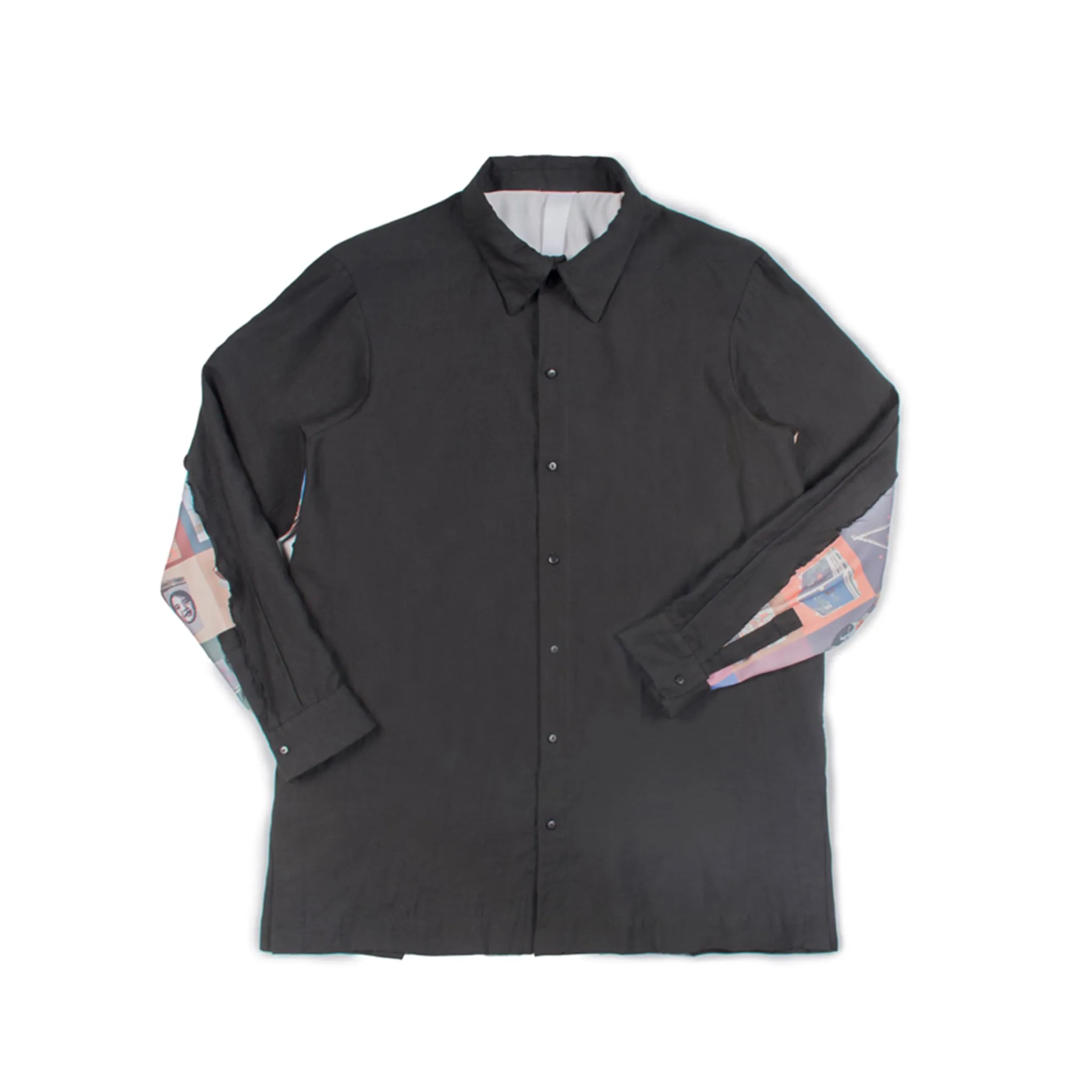 Back Splicing Punk Style Shirt