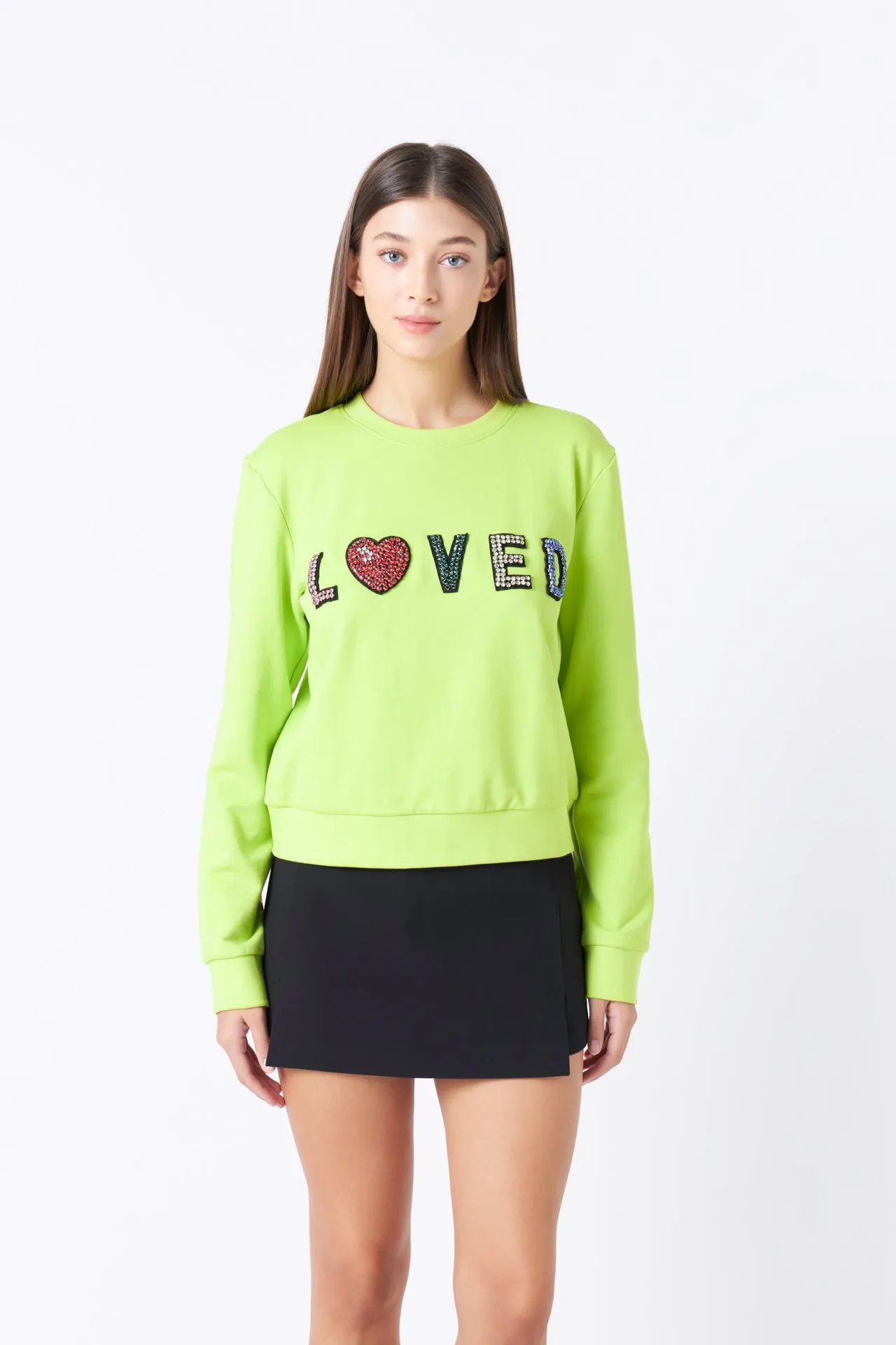 Beaded Loved Sweatshirt