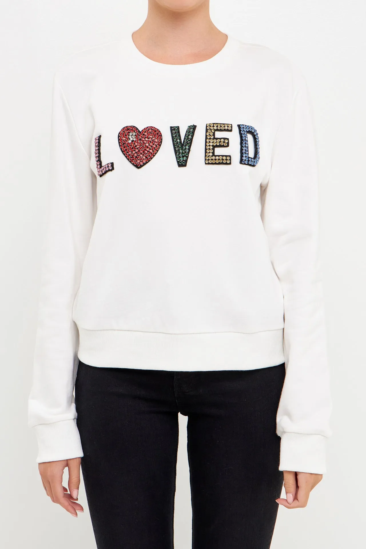 Beaded Loved Sweatshirt