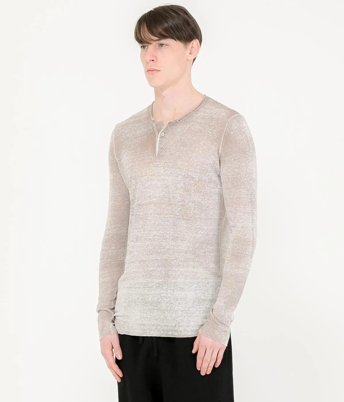 Beige Linen T-Shirt