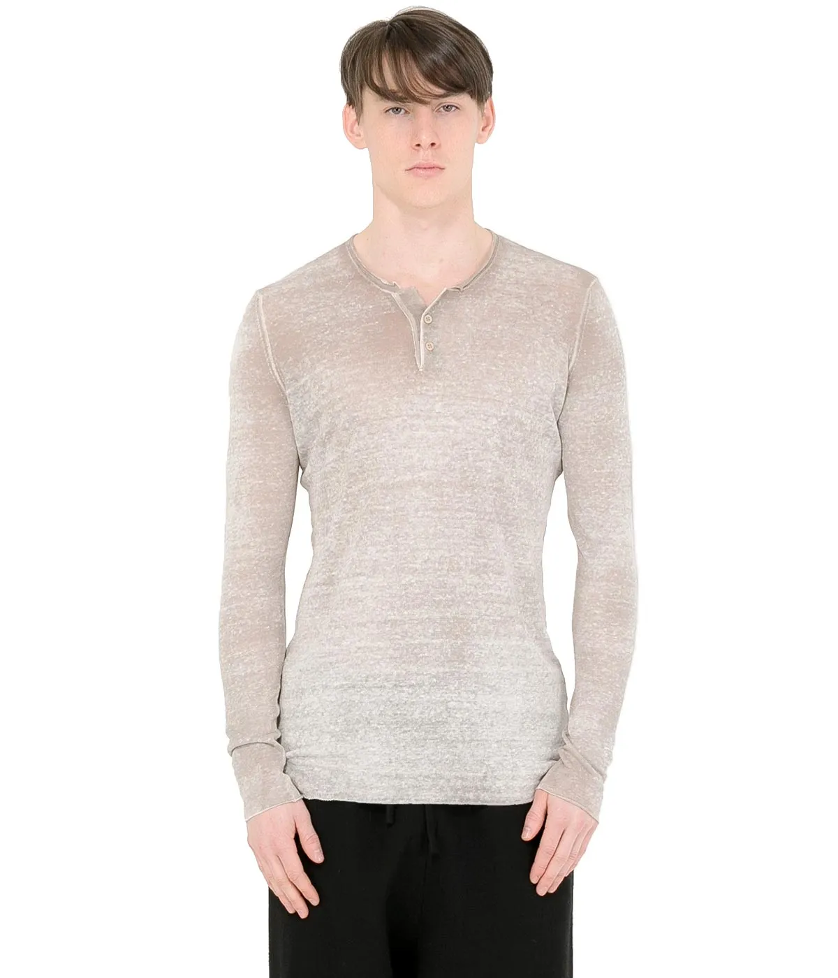 Beige Linen T-Shirt