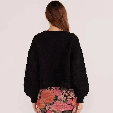 Belladona Knit Cardi-Black