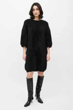 Black Mohair Sweater Dress