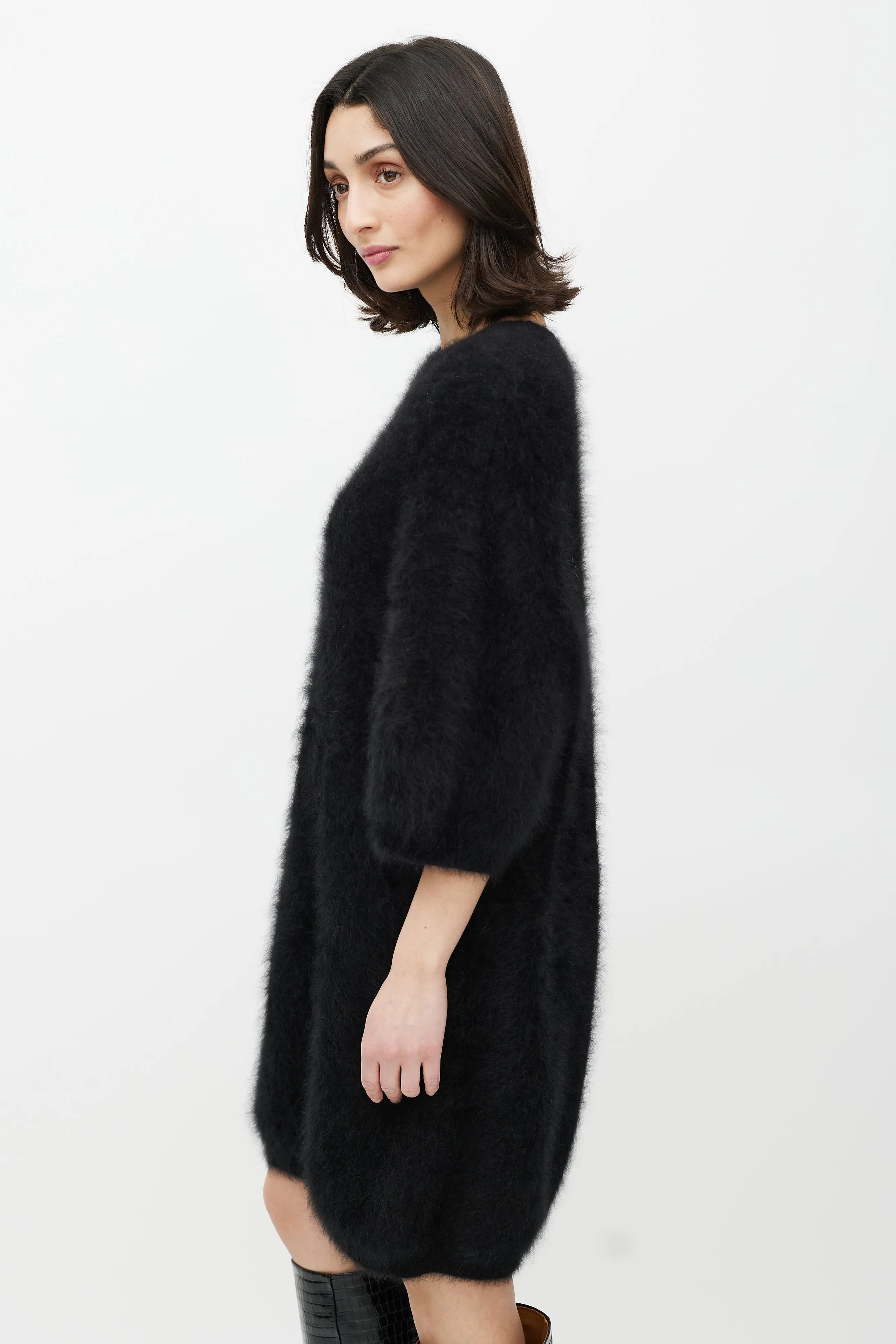 Black Mohair Sweater Dress