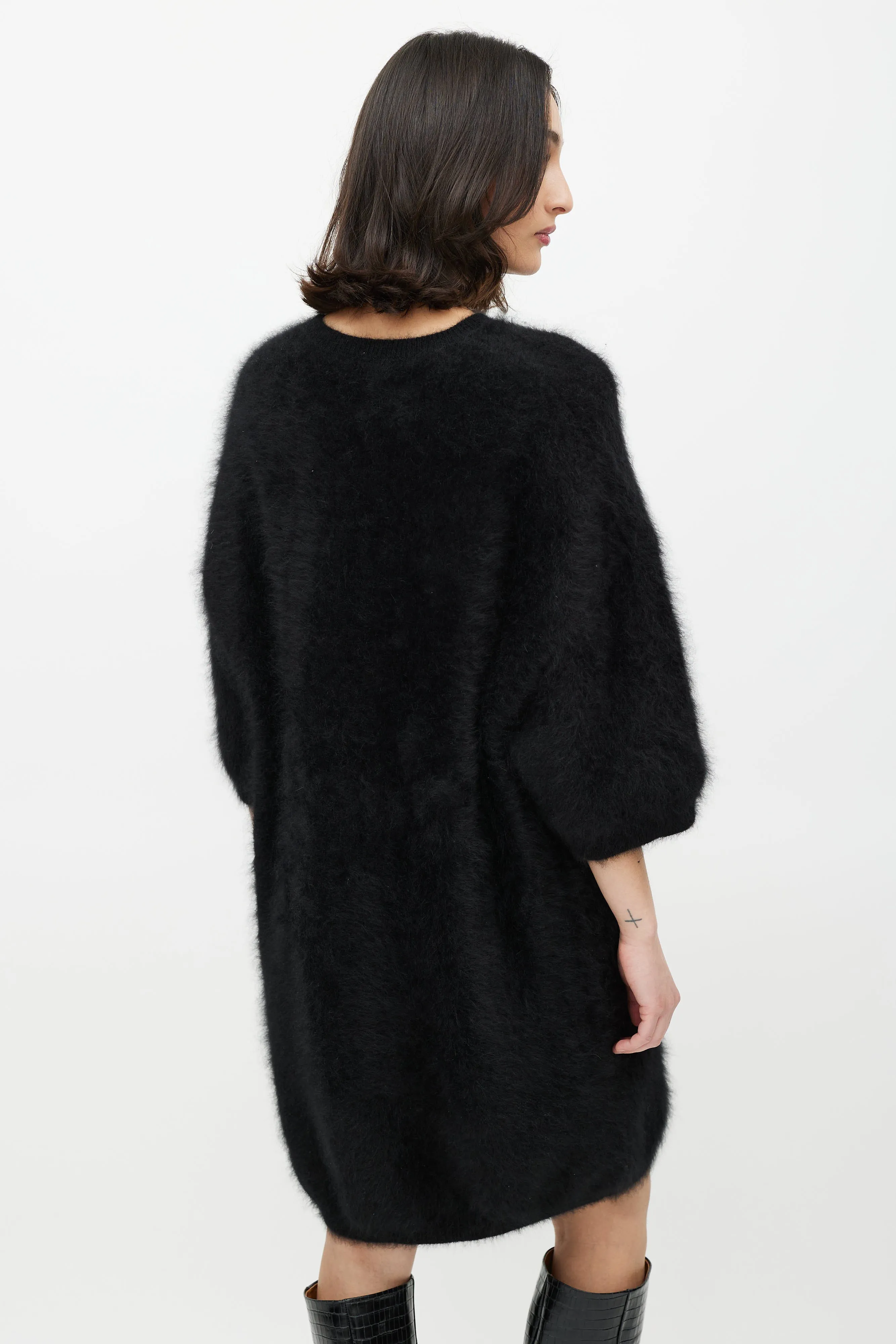 Black Mohair Sweater Dress