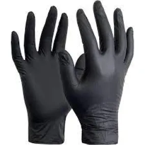 Black Nitrile Gloves - Box of 100