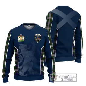 Blair Dress Tartan Ugly Sweater with Family Crest and Lion Rampant Vibes Sport Style