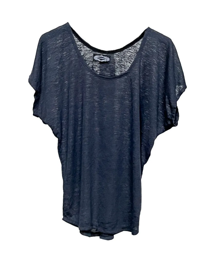 Blue Gray Dolman Top