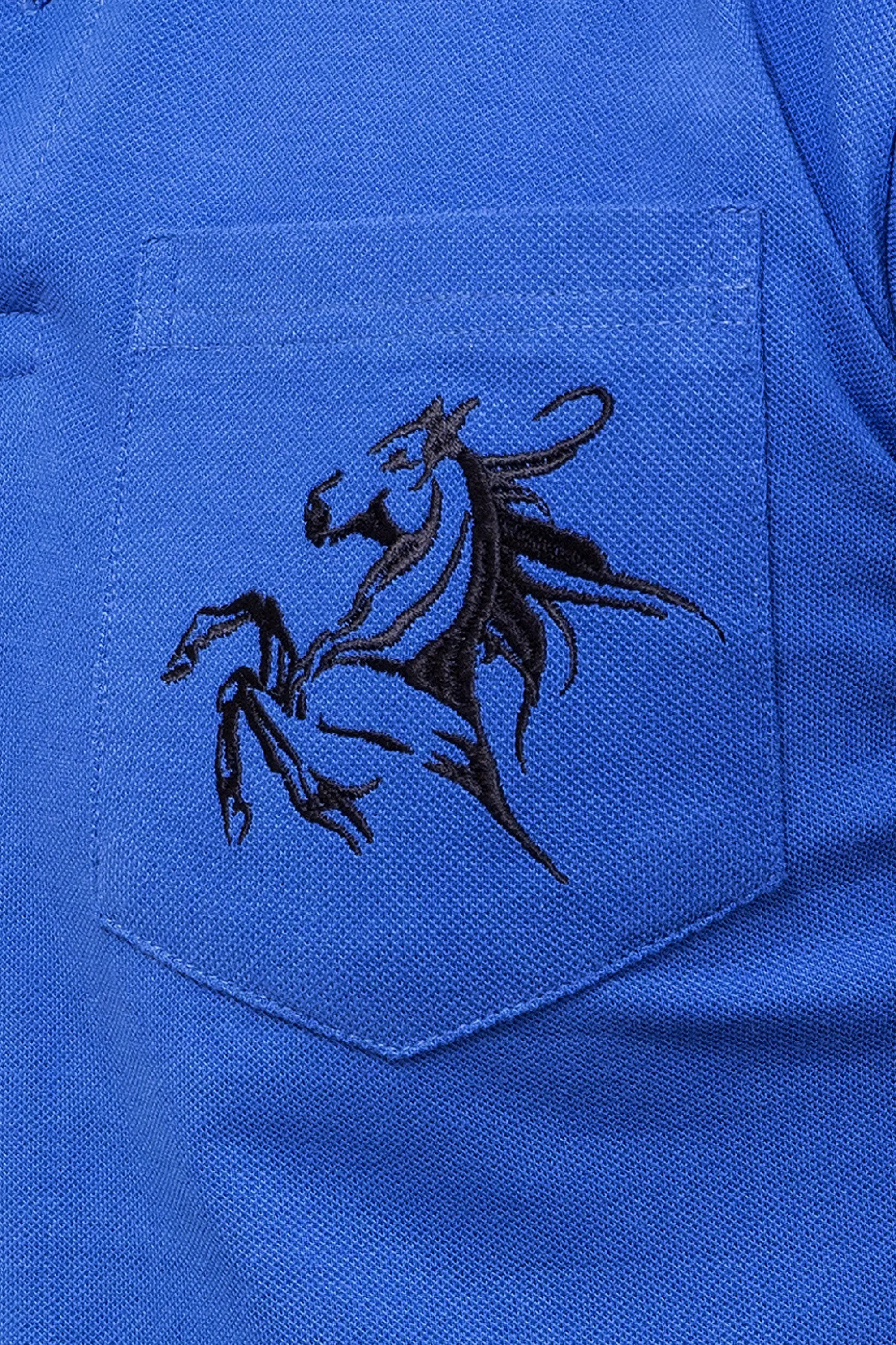 Blue Pocket Polo - A20 - MP0015R