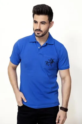 Blue Pocket Polo - A20 - MP0015R