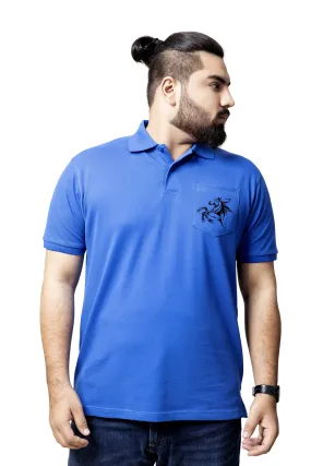 Blue Pocket Polo (Plus Size) - A20 - MP0015P