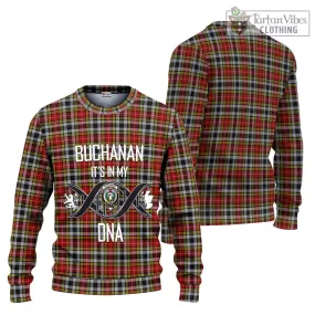 Buchanan Old Dress Tartan Ugly Sweater with Family Crest DNA In Me Style