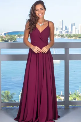 Burgundy Maxi Dress