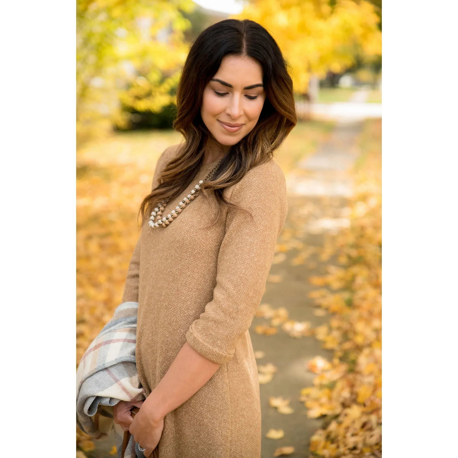 Camel Sweater Dress