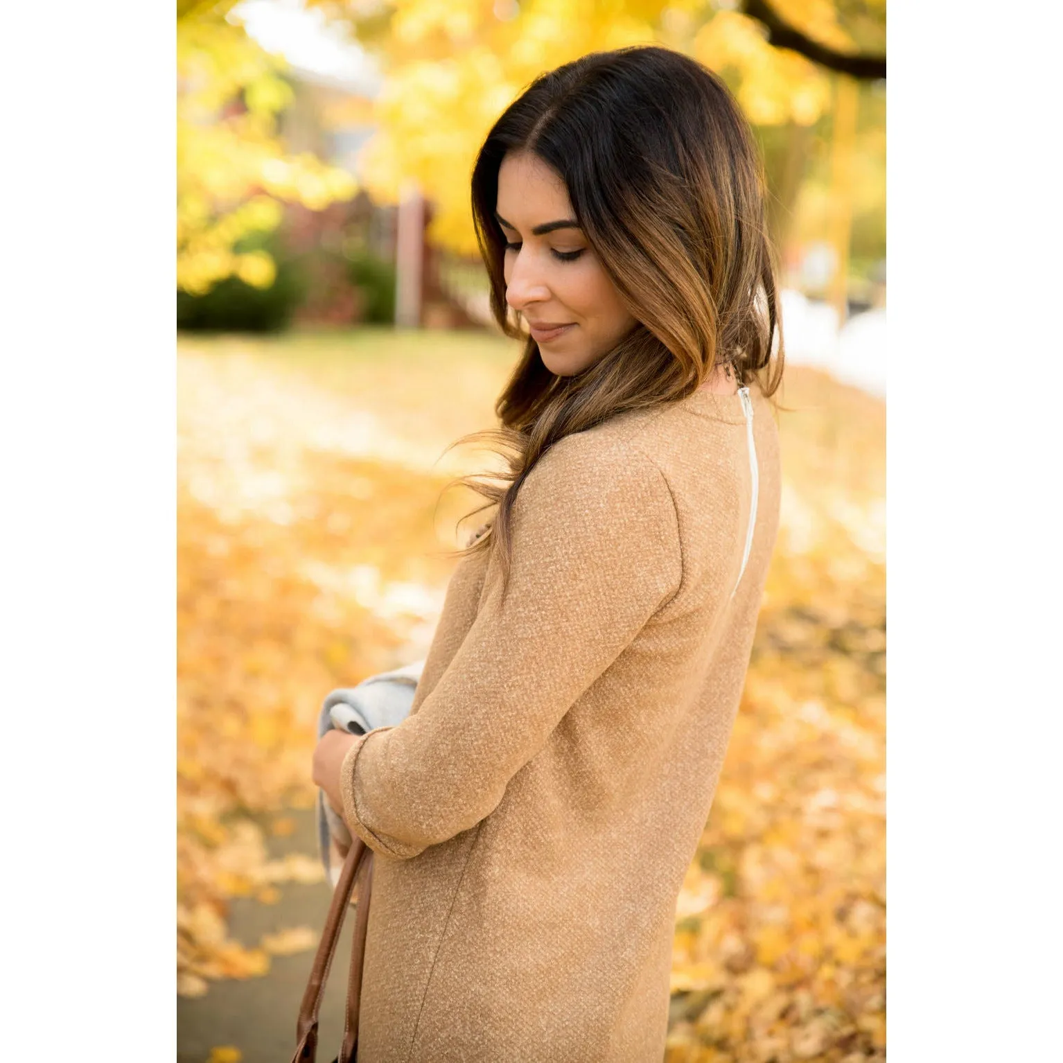 Camel Sweater Dress