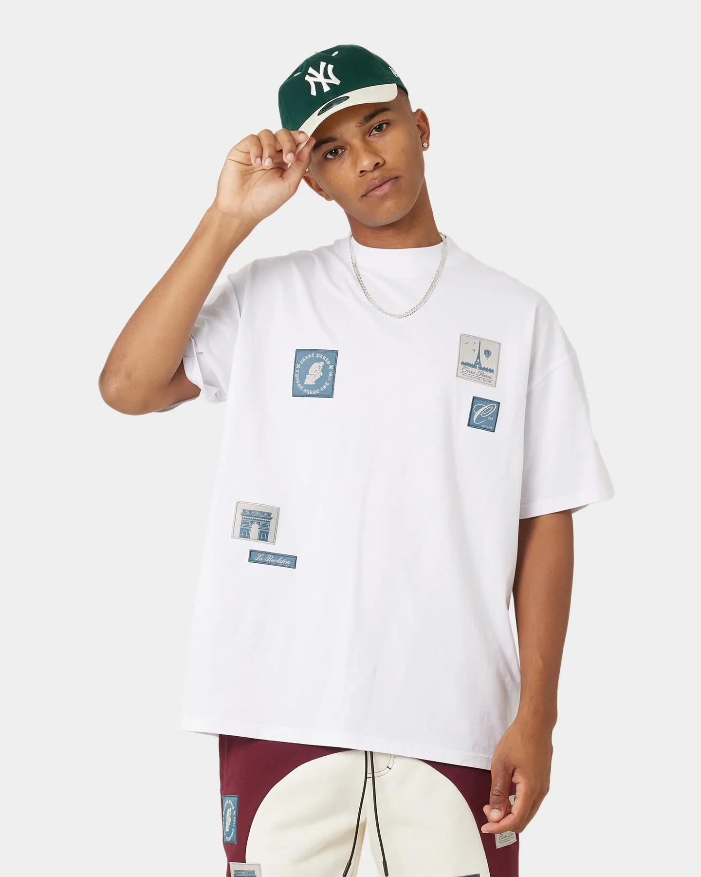 Carre Avant Oversized Short Sleeve T-Shirt White