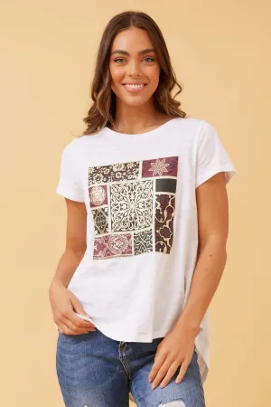 CG FLORAL BOHO GRAPHIC T-SHIRT