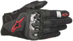 Close Out Alpinestars Men’s SMX-1 Air v2 Black and Fluorescent Red Gloves Size X-Large