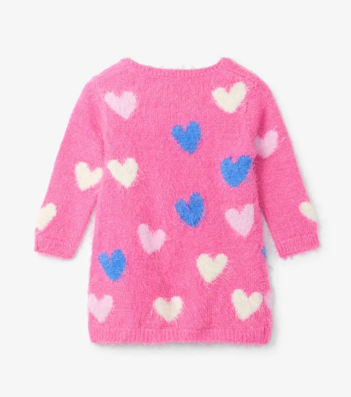 Confetti Hearts Fuzzy Sweater Baby Girls Dress | Hatley