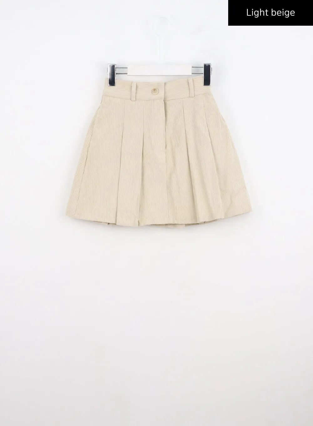 Corduroy Pleated Mini Skirt CO330