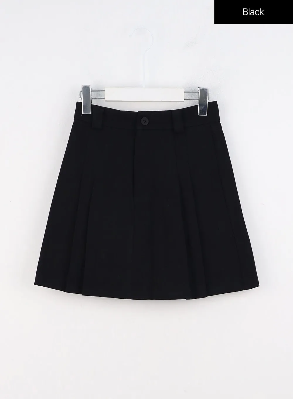 Cotton Pleated Mini Skirt OO312