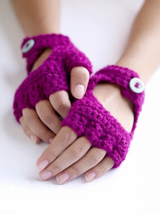 Crochet Driving Gloves (Crochet) - Version 3