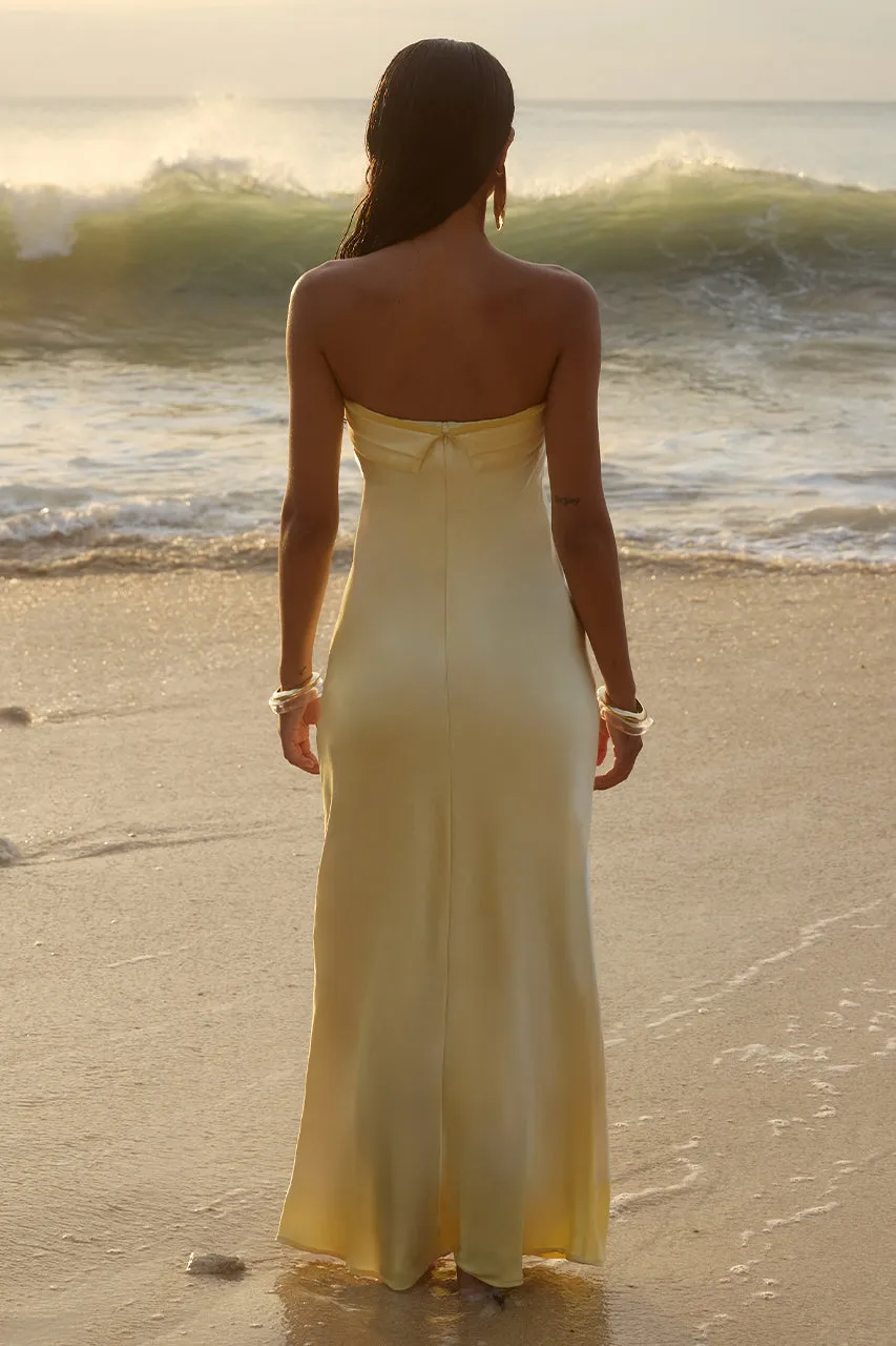 DELILAH MAXI DRESS - LEMON