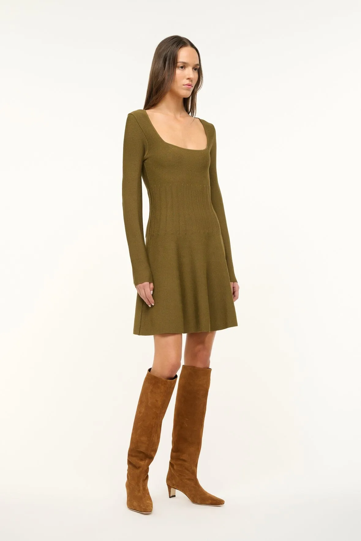 DEORA DRESS | SERGEANT GREEN