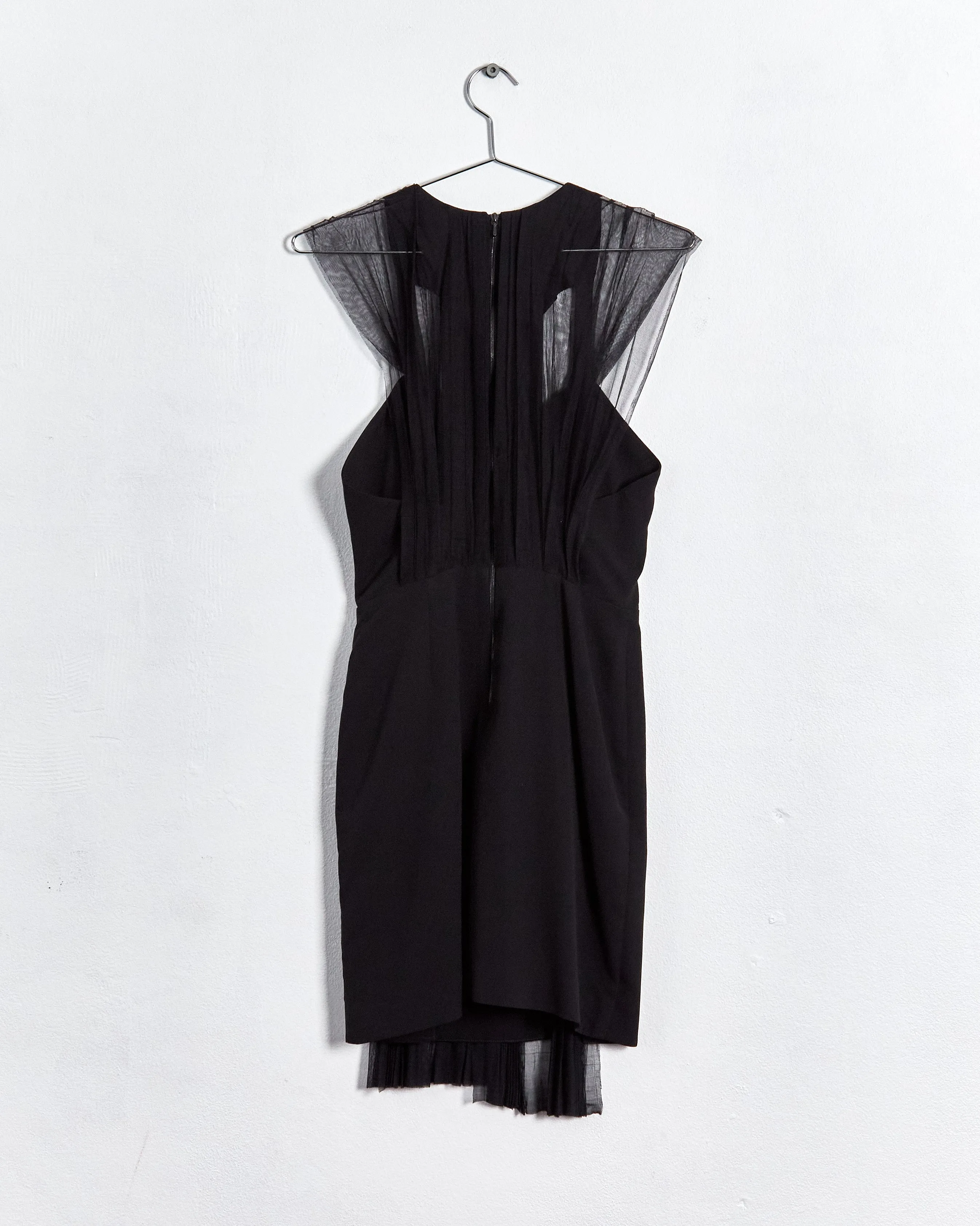 Dion Lee tulle overlay dress, black, 8