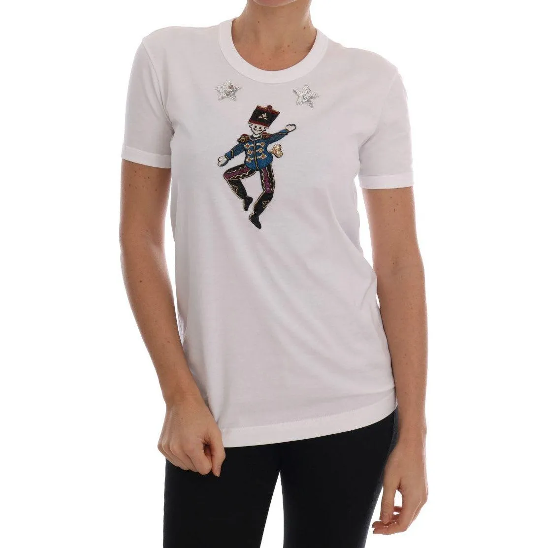 Dolce & Gabbana Sequined Fairy Tale Cotton T-Shirt