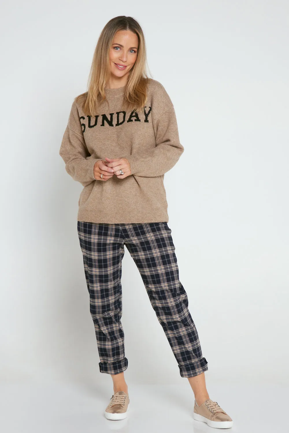 Elsie Wool Blend Jumper - Cinnamon Sunday