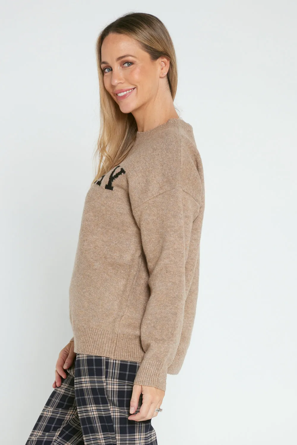 Elsie Wool Blend Jumper - Cinnamon Sunday