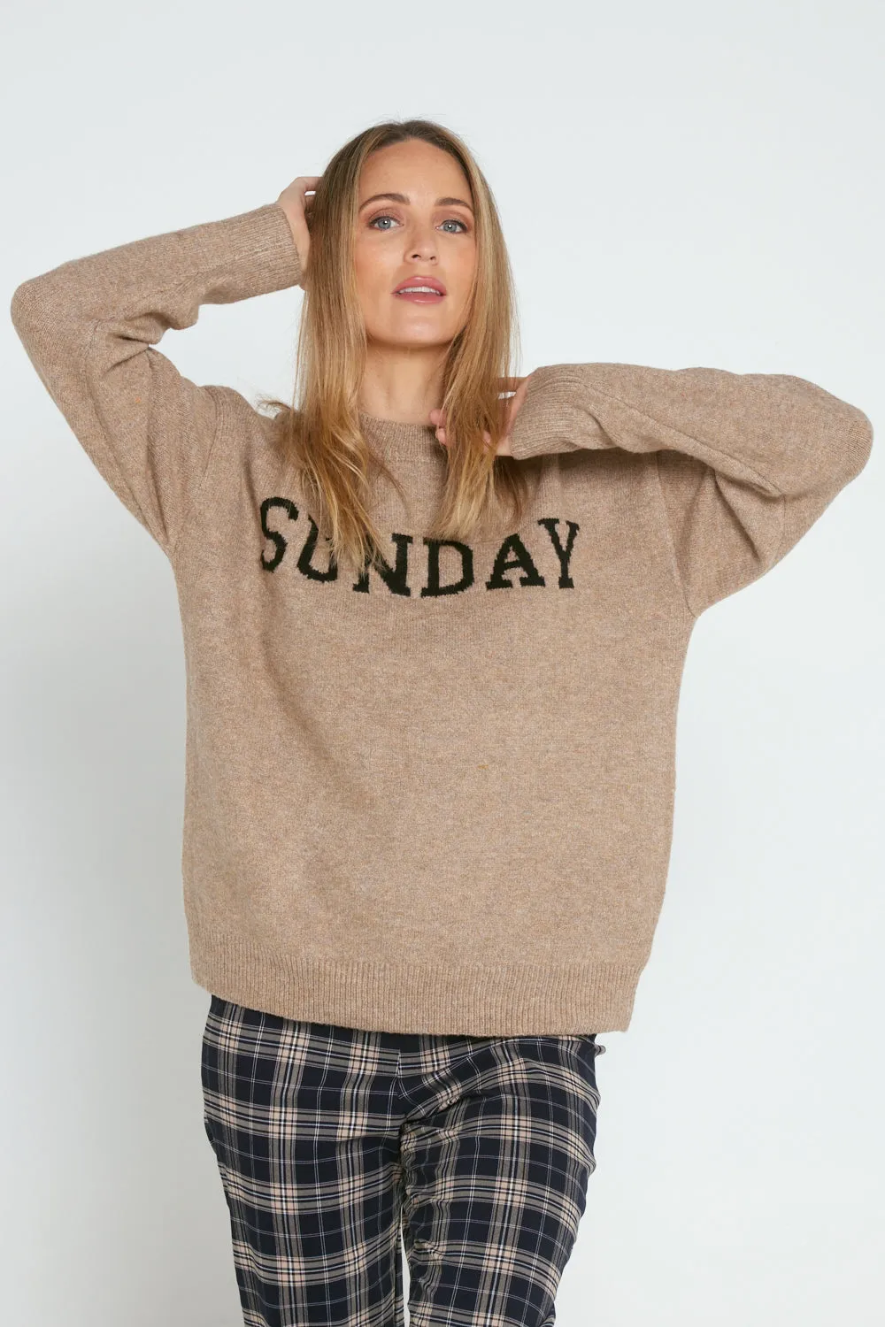 Elsie Wool Blend Jumper - Cinnamon Sunday